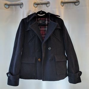 Navy American Eagle peacoat